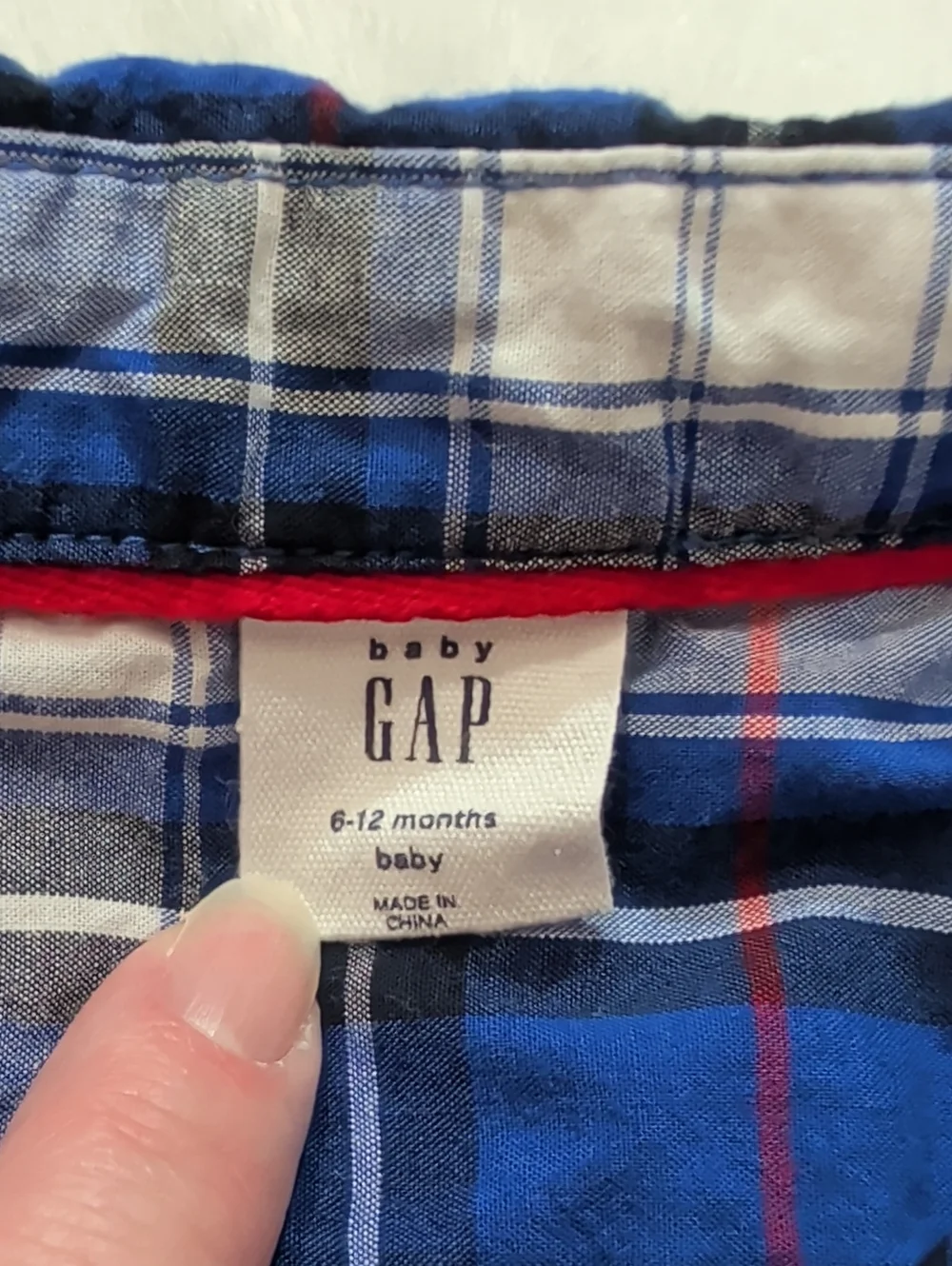 Baby Gap Long Sleeve Plaid Button Up